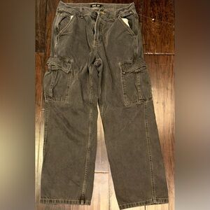 Lightly Worn Vans Men's Charcoal Cargo Pants